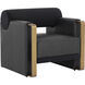 Edgar Bravo Black / Abbington Black Lounge Chair